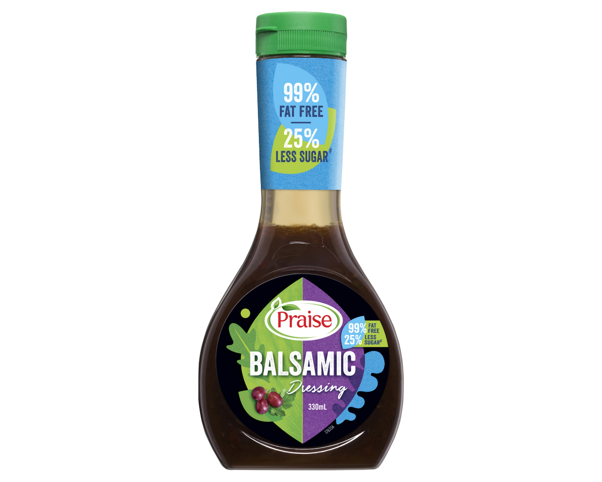 Praise Dressing Fat Free Less Sugar Balsamic 330 ml Praise