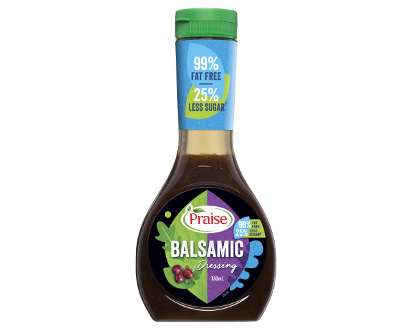 Praise Dressing Fat Free Less Sugar Balsamic 330 ml Praise Dressing Fat Free Less Sugar Balsamic 330 ml