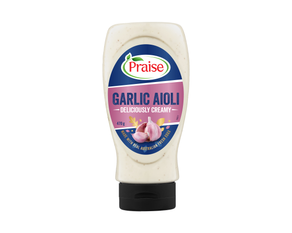 Praise Mayonnaise Squeeze Garlic Aioli 470 g