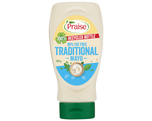 Praise Mayonnaise Traditional 99% Fat Free Squeeze 280 g